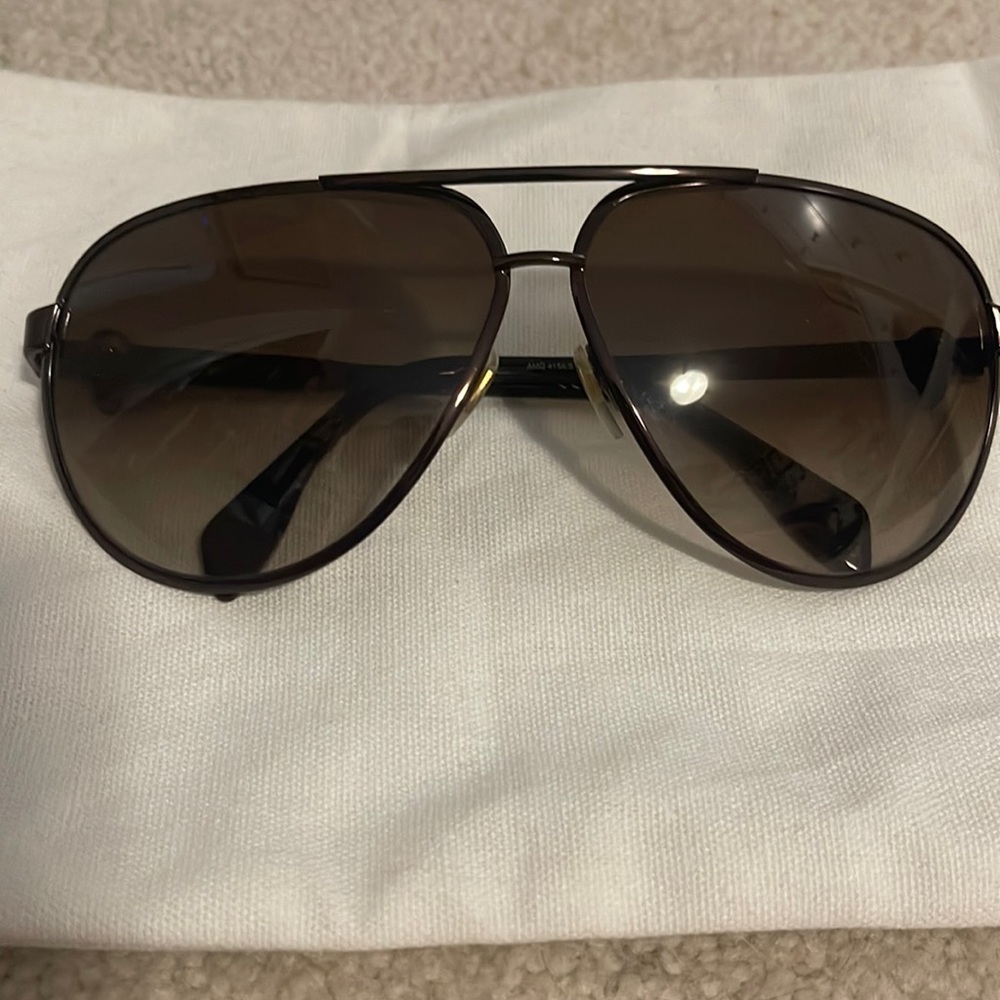 Alexander McQueen Skull Aviator Sunglasses